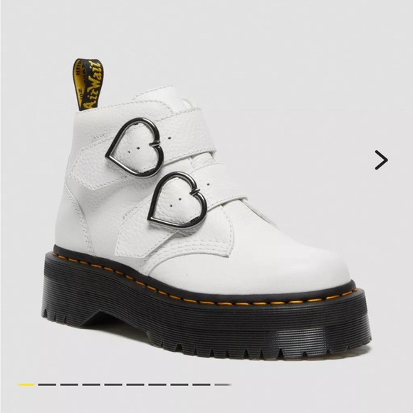 Dr. Martens Devon Heart Milled Napa leather platforms. Brand new never worn. - Picture 8 of 10